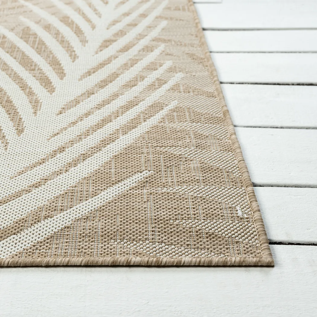 Twilree I Beige 6'6 x 9' Indoor,Outdoor Rug - Thumbnail - Image 9