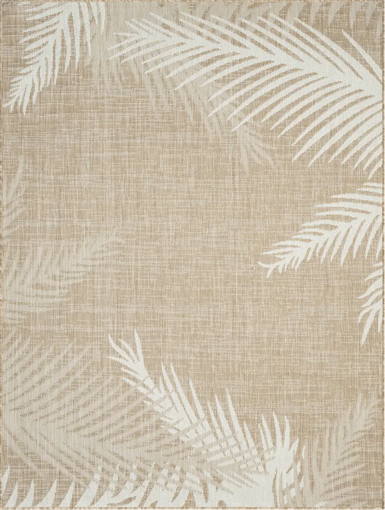 Twilree I Beige 6'6 x 9' Indoor,Outdoor Rug - Thumbnail - Image 1