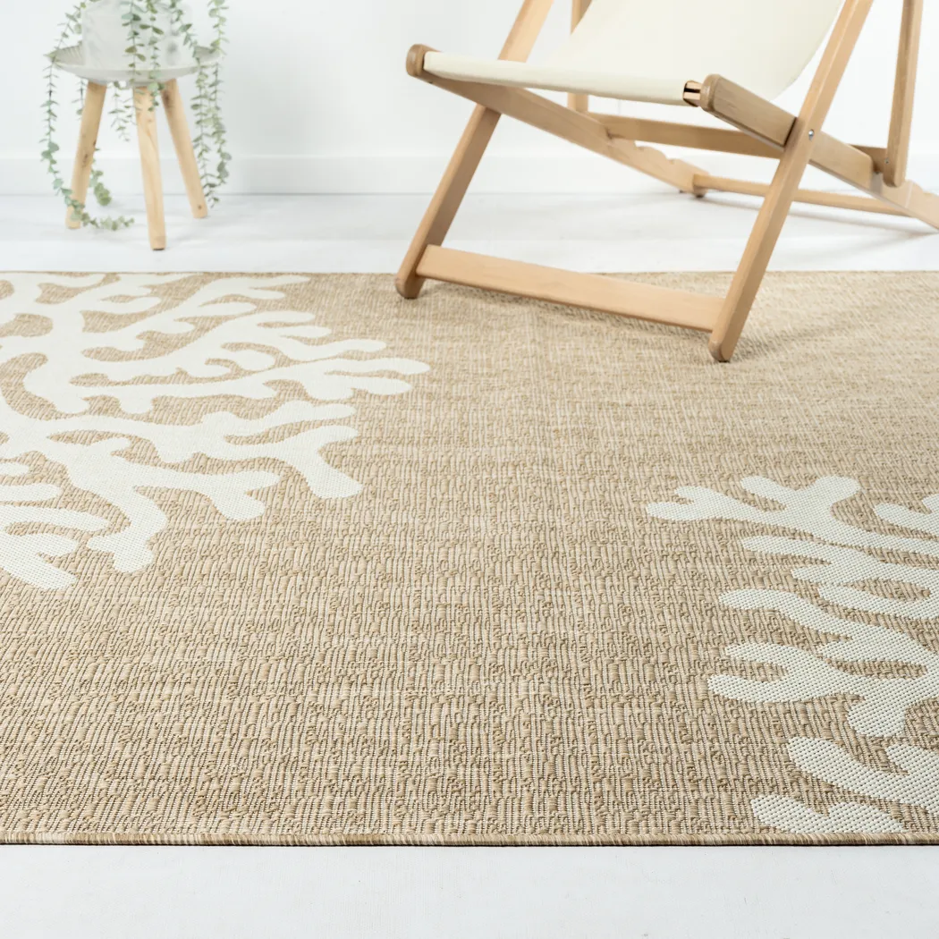 Twilree II Beige 6'6 x 9' Indoor,Outdoor Rug - Thumbnail - Image 3
