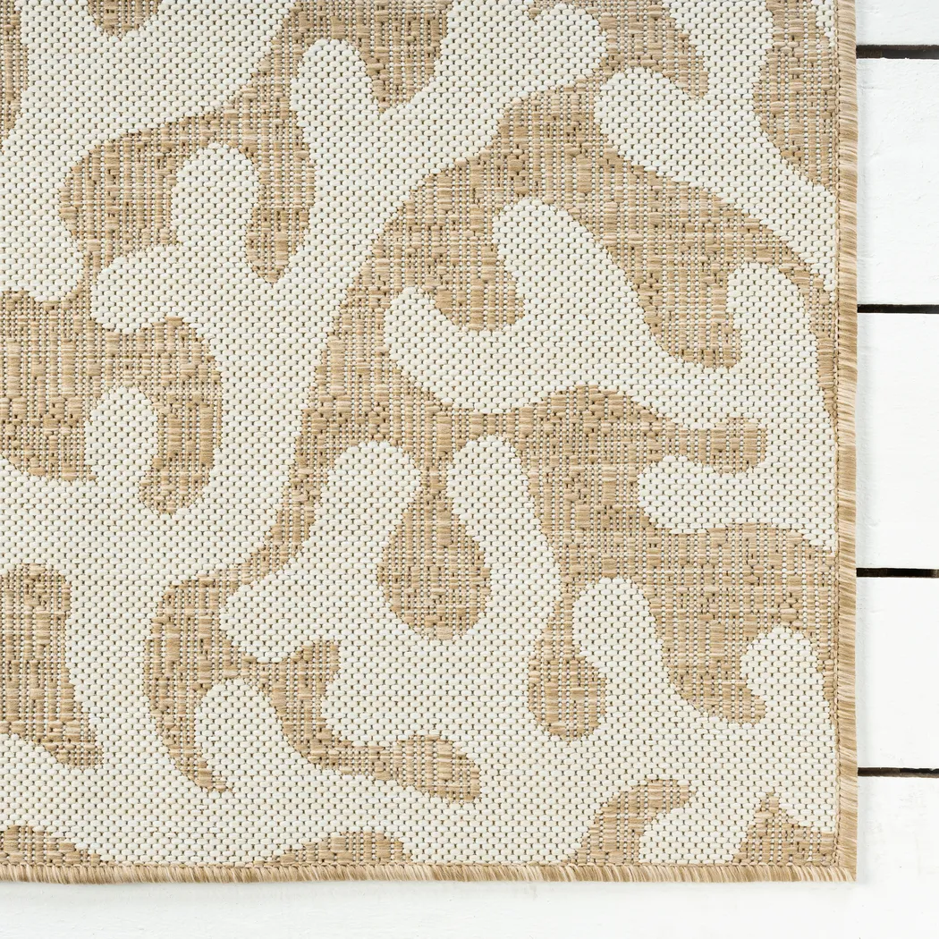 Twilree II Beige 7'9 x 9'5 Indoor,Outdoor Rug - Thumbnail - Image 6