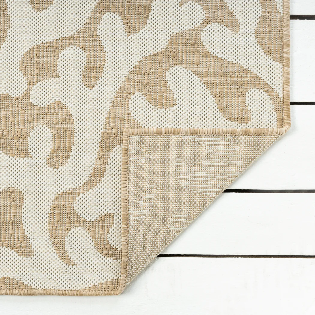 Twilree II Beige 7'9 x 9'5 Indoor,Outdoor Rug - Thumbnail - Image 7