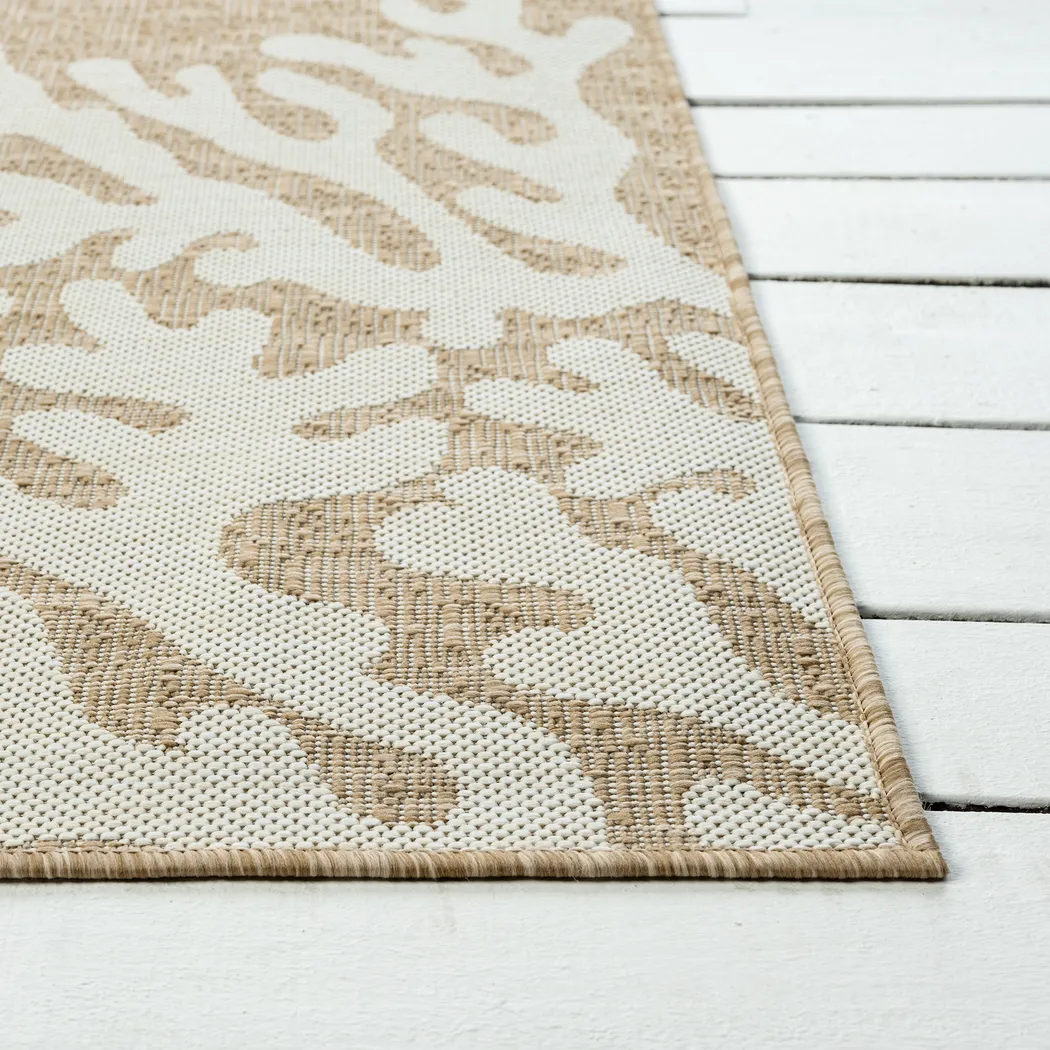 Twilree II Beige 7'9 x 9'5 Indoor,Outdoor Rug - Thumbnail - Image 9