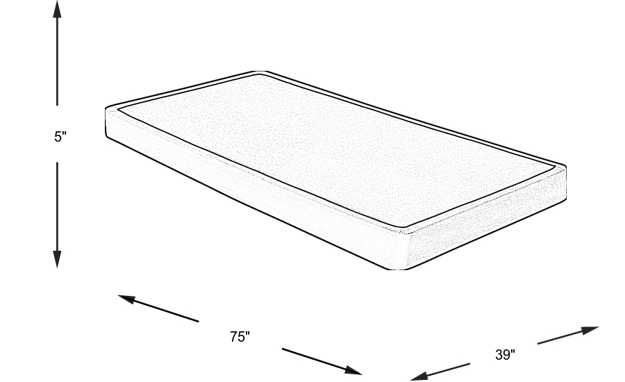 Dimension Image. Please refer to the Dimension Tab on this page for dimension details.