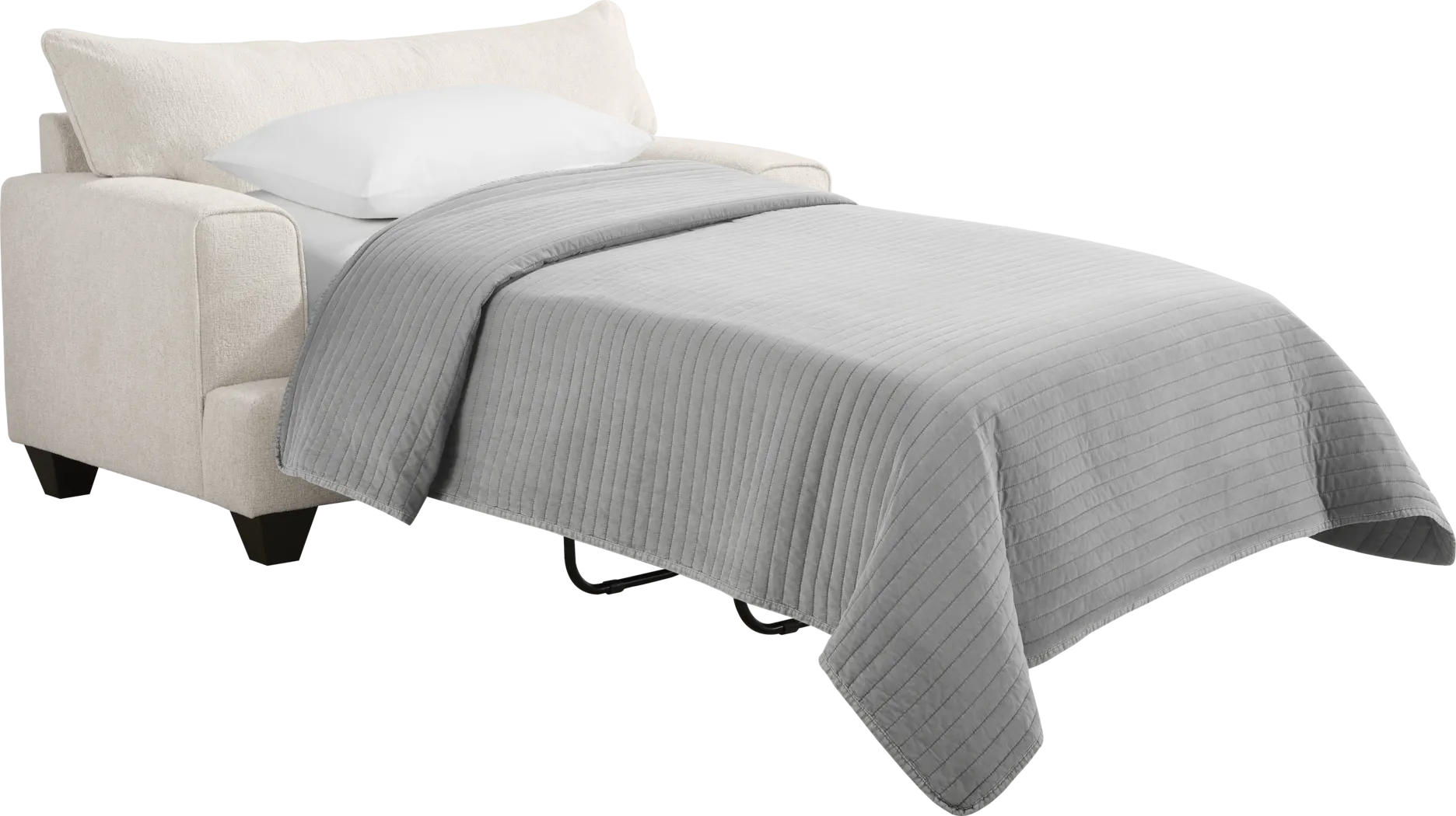 Twin Falls Ivory Gel Foam Sleeper Chair - Thumbnail - Image 2