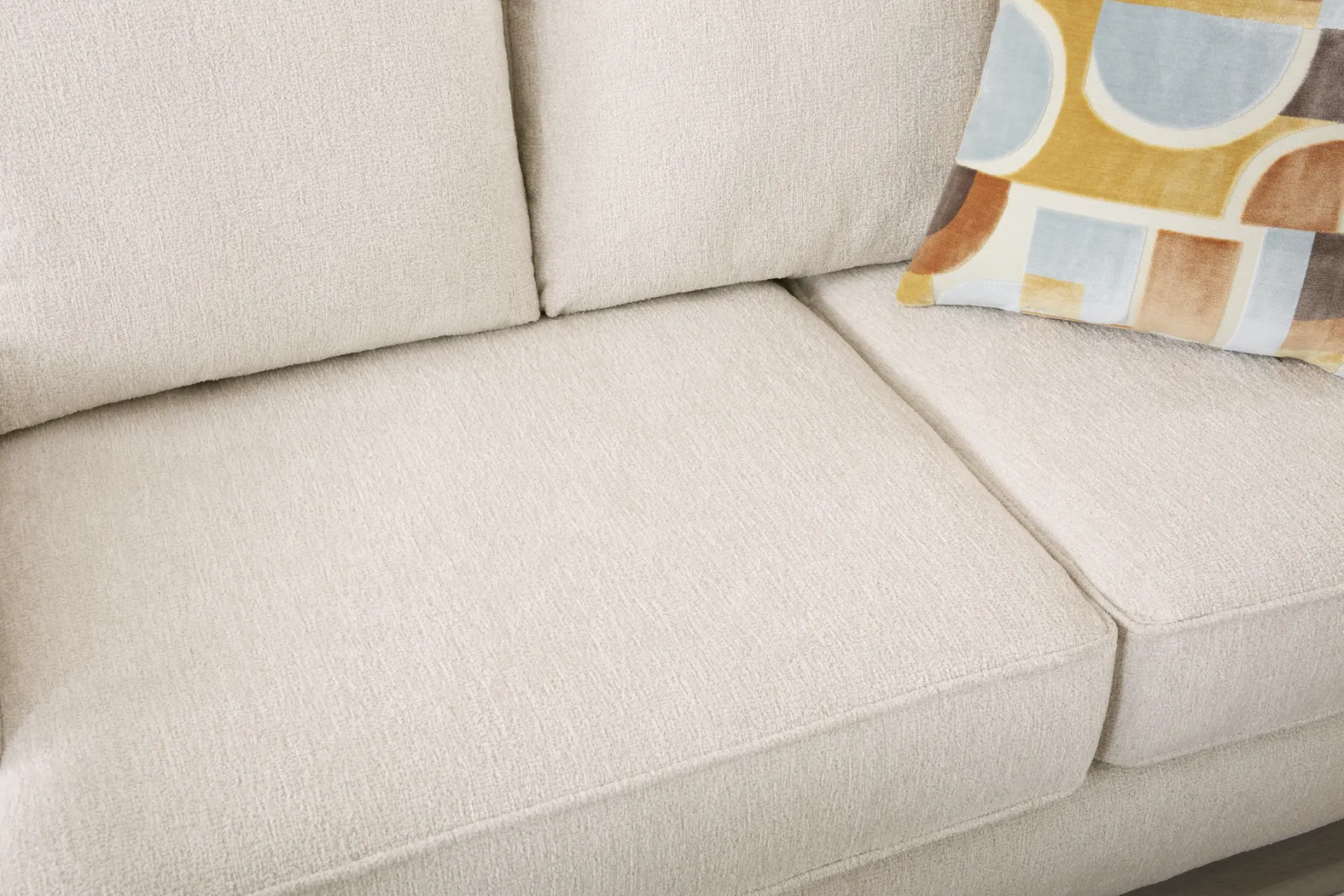 Twin Falls Ivory 8 Pc Living Room with Gel Foam Sleeper Sofa - Thumbnail - Image 7