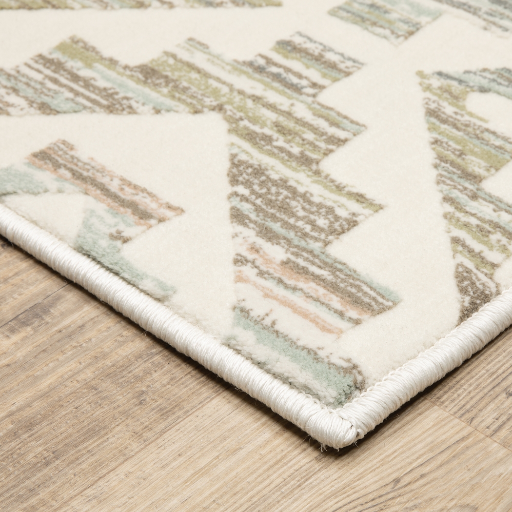 Twin Lake Ivory 7'10 x 10'10 Rug - Thumbnail - Image 3
