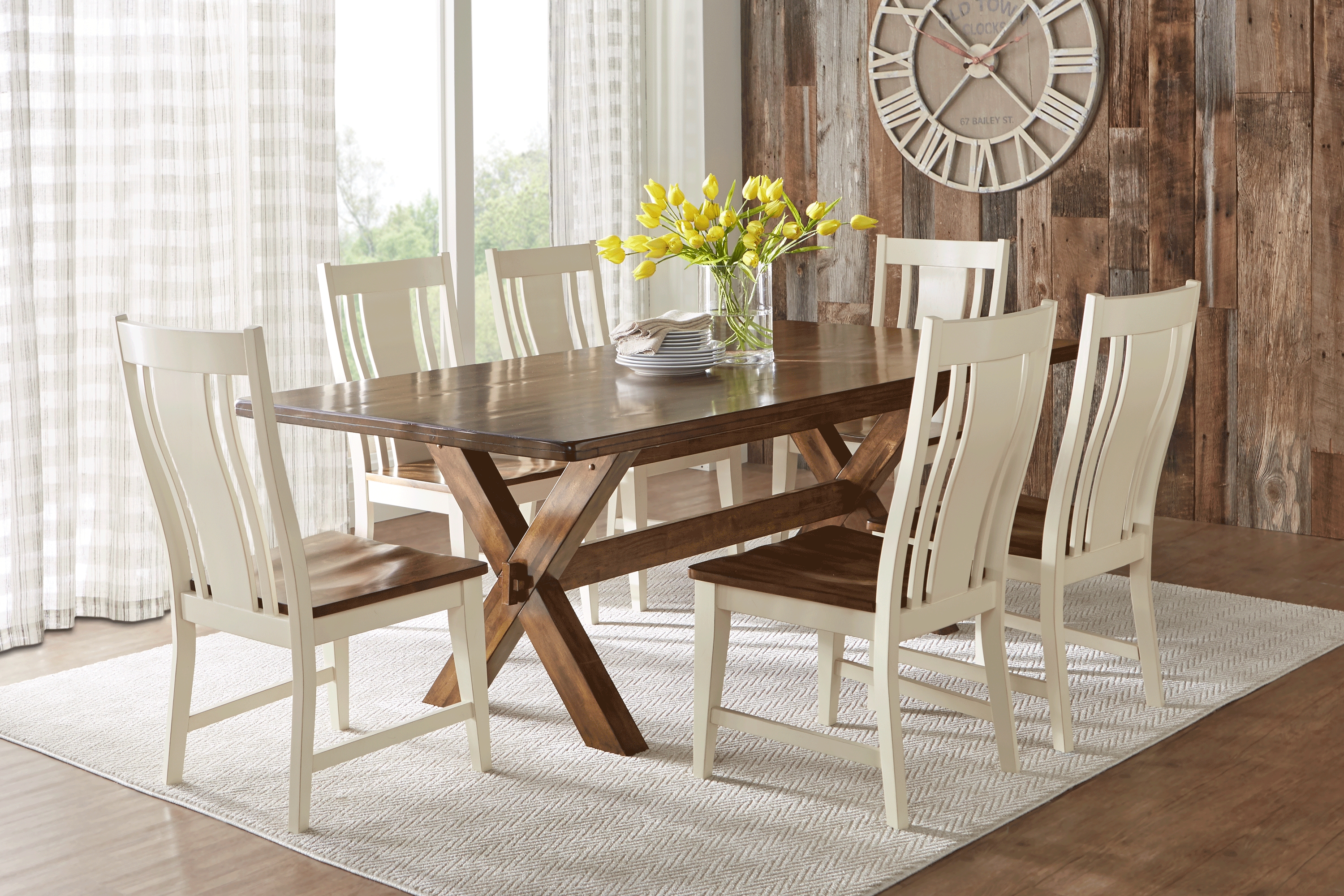Twin Lakes Brown 5 Pc 72 in. Rectangle Dining Room - Thumbnail - Image 1