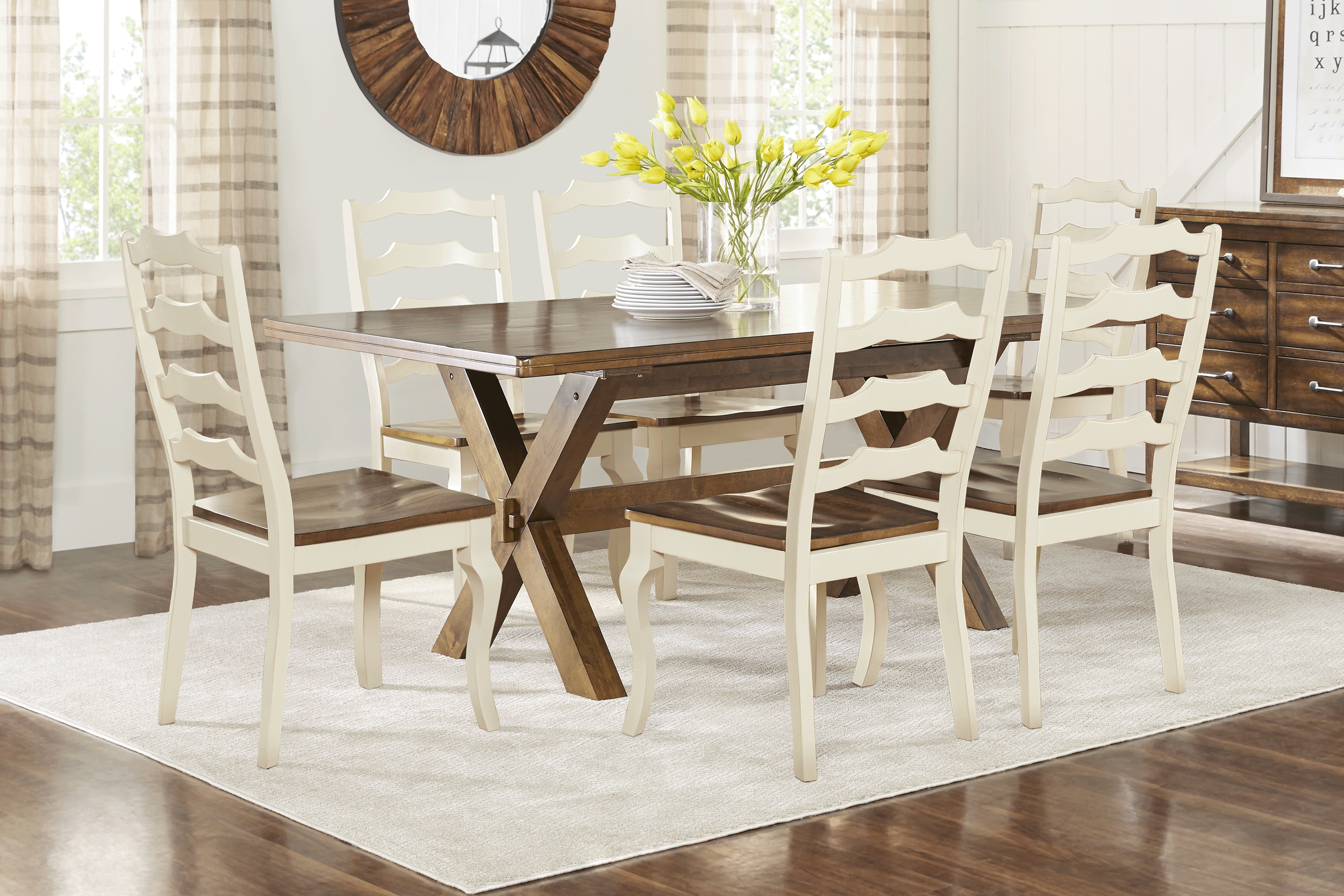 Twin Lakes Brown 5 Pc 84 in. Rectangle Dining Room - Thumbnail - Image 1