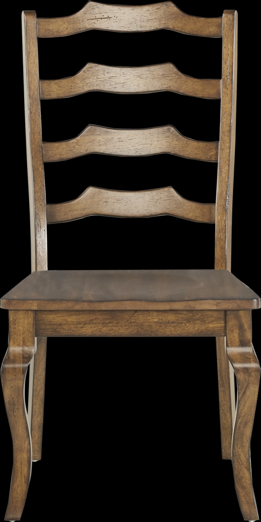 Twin Lakes Brown Ladder Back Side Chair - Thumbnail - Image 2