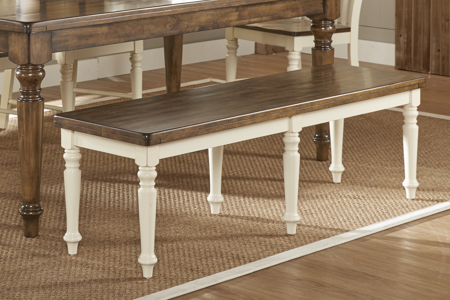 Twin Lakes Off-White Bench - Thumbnail - Image 3