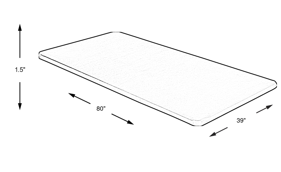 Dimension Image. Please refer to the Dimension Tab on this page for dimension details.