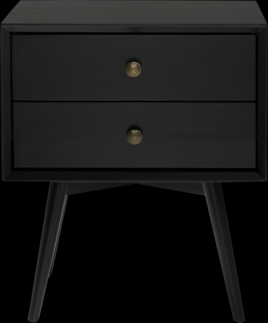 Twynham Black Nightstand - Thumbnail - Image 2