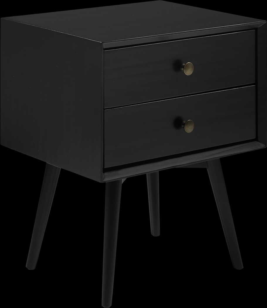 Twynham Black Nightstand - Thumbnail - Image 1