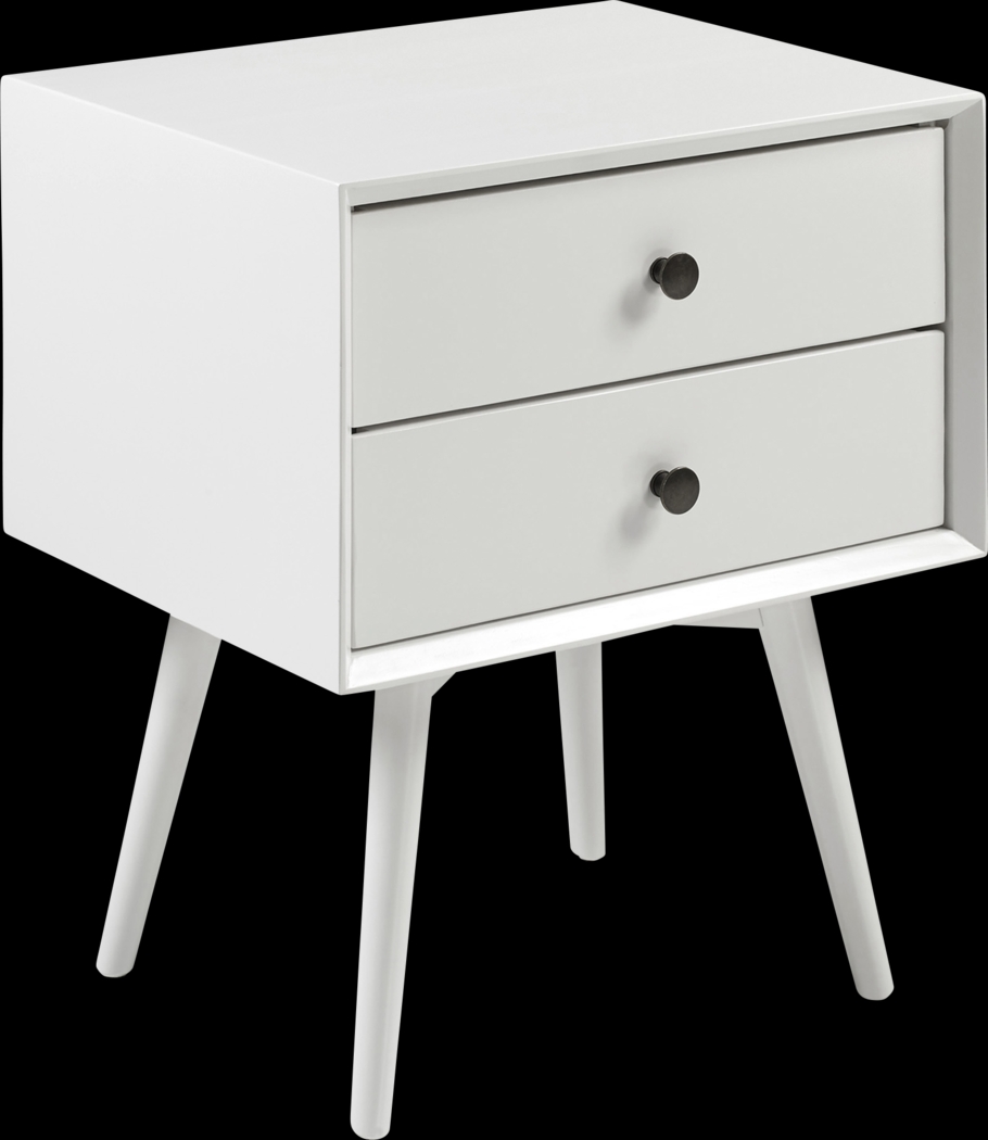 Twynham White Nightstand - Thumbnail - Image 1