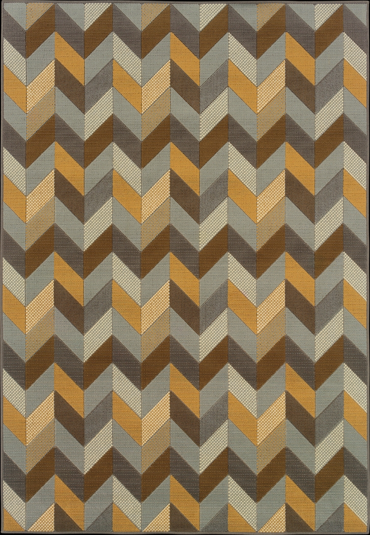 Tycee Gray 6'7 x 9'6 Indoor/Outdoor Rug - Thumbnail - Image 1