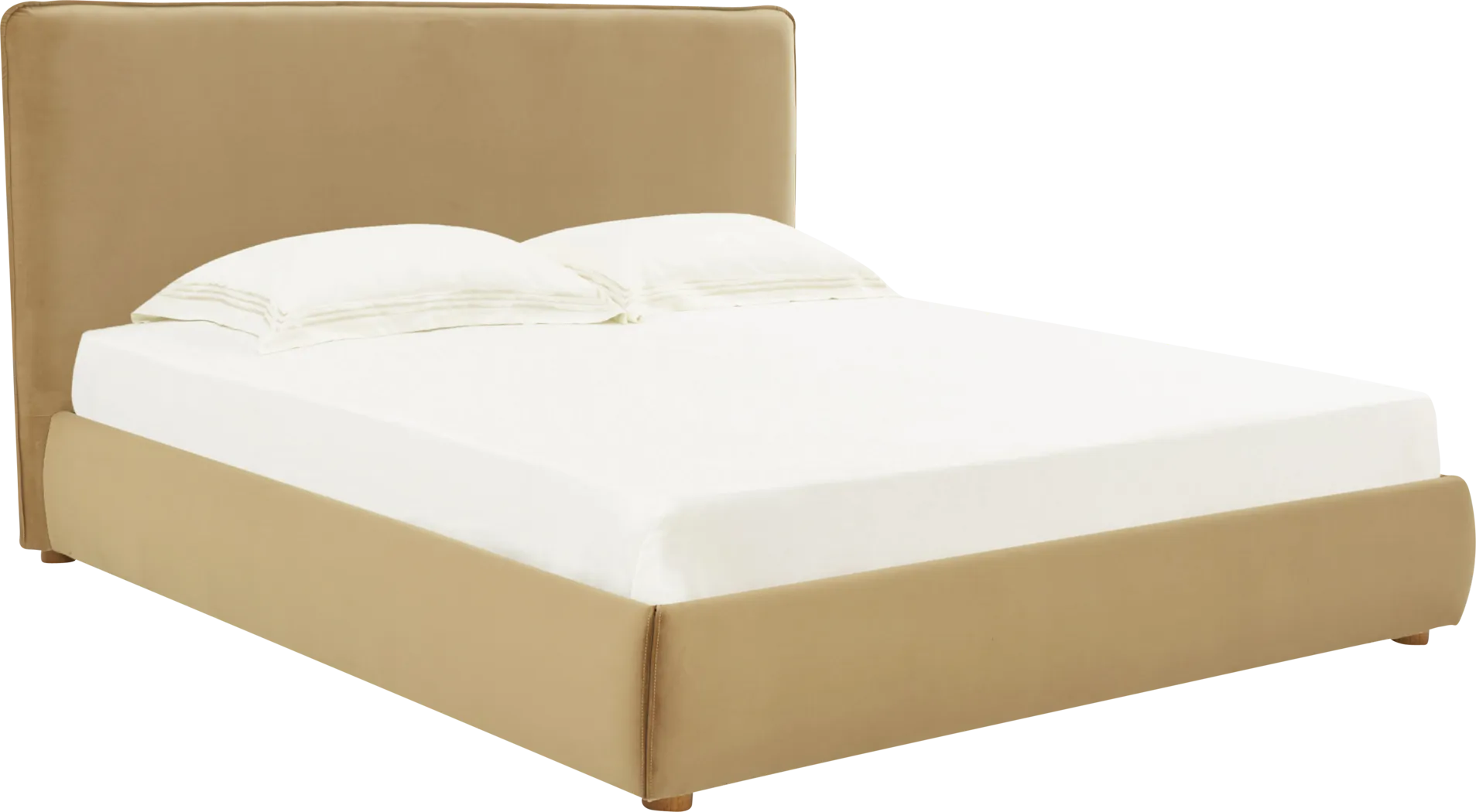 Tyer Tan King Bed - Thumbnail - Image 1