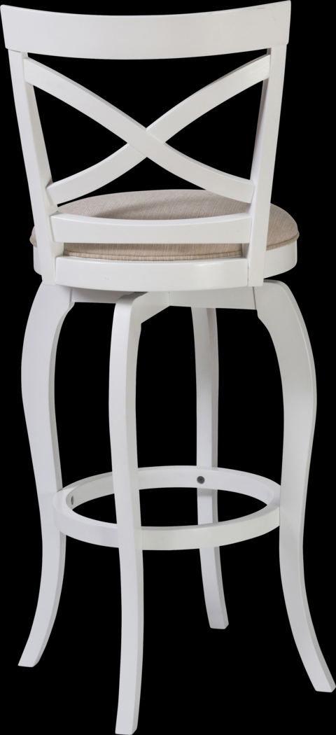 Tyfield Beige Swivel Counter Height Stool - Thumbnail - Image 3