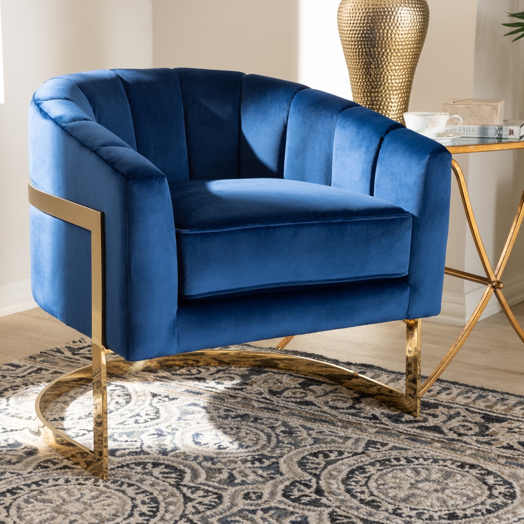 Tynewood Blue Accent Chair - Thumbnail - Image 2