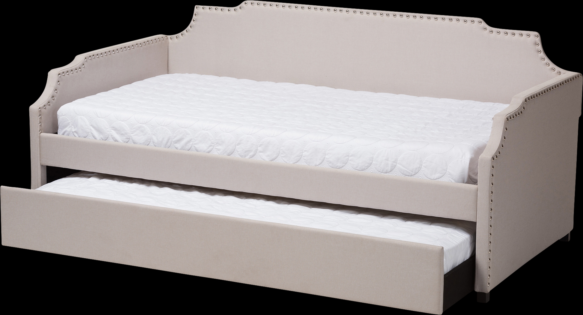 Tynland Beige Twin Daybed with Trundle - Thumbnail - Image 3