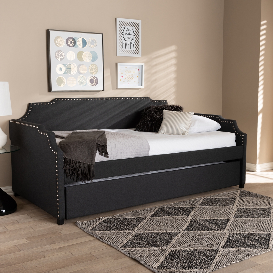 Tynland Charcoal Daybed with Trundle - Thumbnail - Image 1
