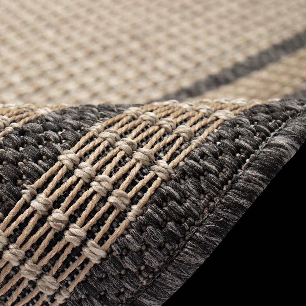 Typha Taupe 6'6 x 9'4 Indoor/Outdoor Rug - Thumbnail - Image 8