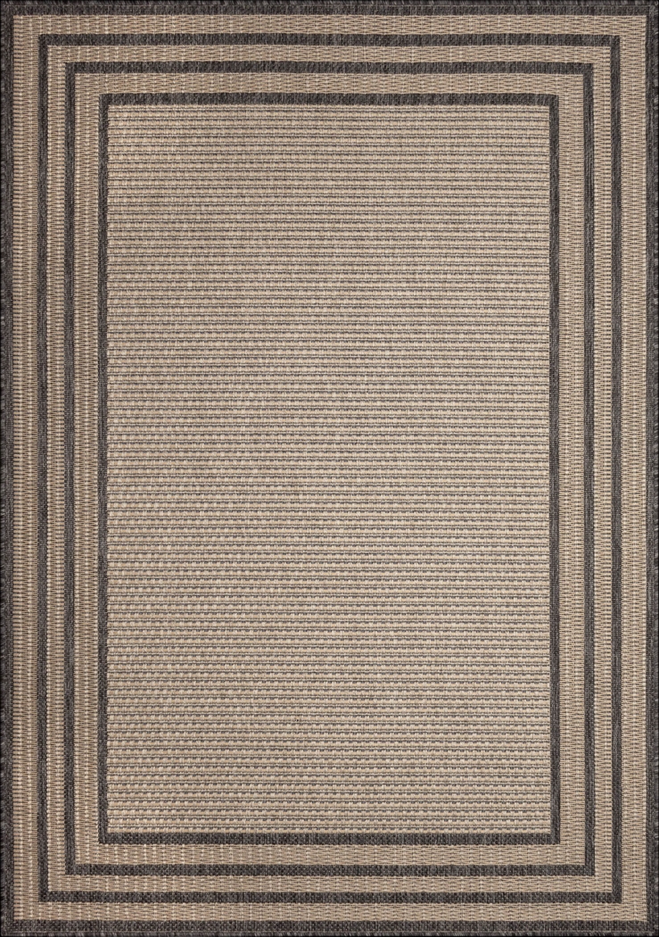 Typha Taupe 6'6 x 9'4 Indoor/Outdoor Rug - Thumbnail - Image 1
