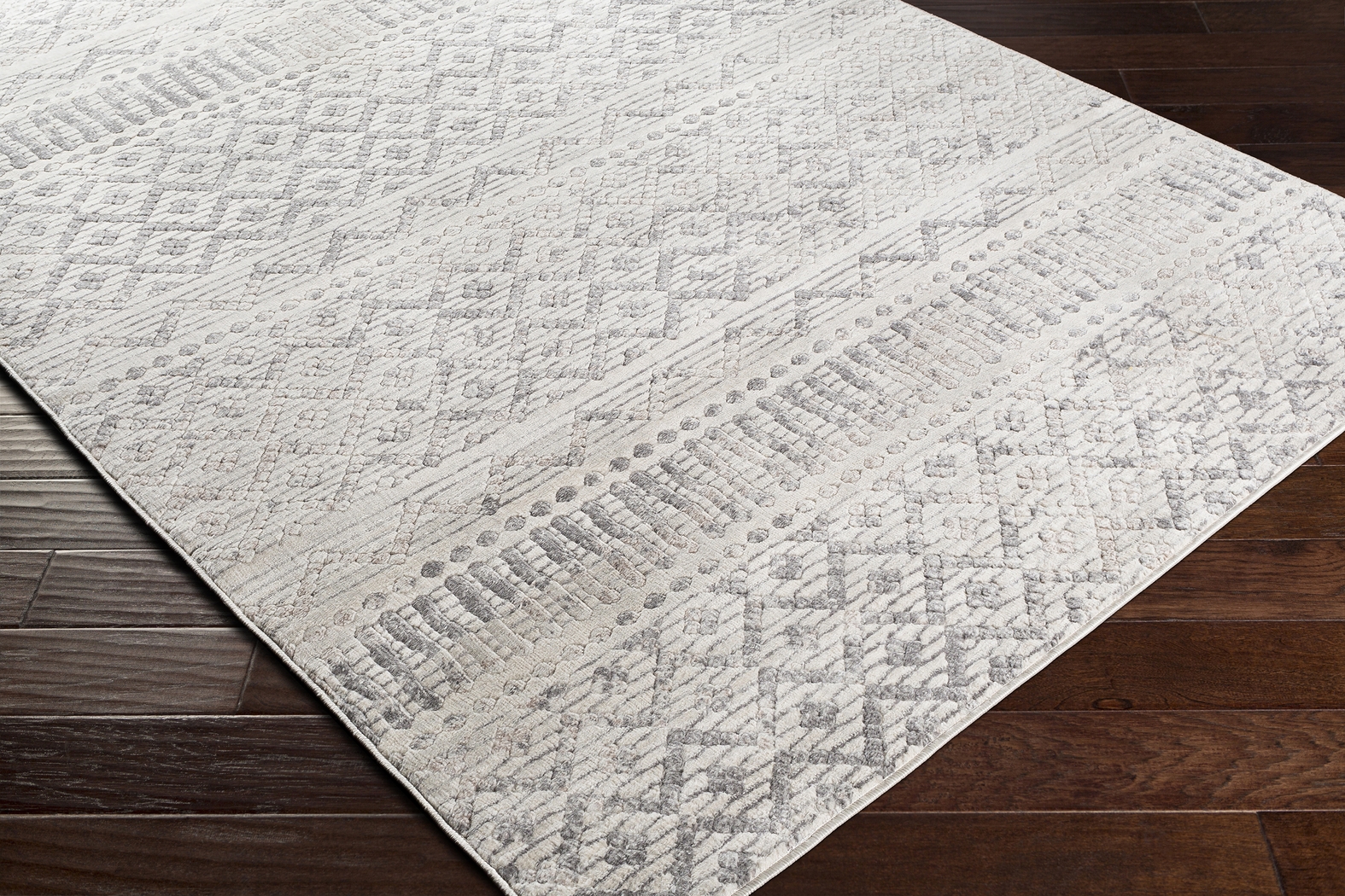 Tyrell White 7'10 x 10' Rug - Thumbnail - Image 2