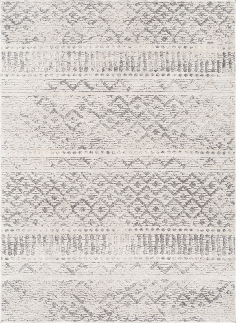 Tyrell White 7'10 x 10' Rug - Thumbnail - Image 1