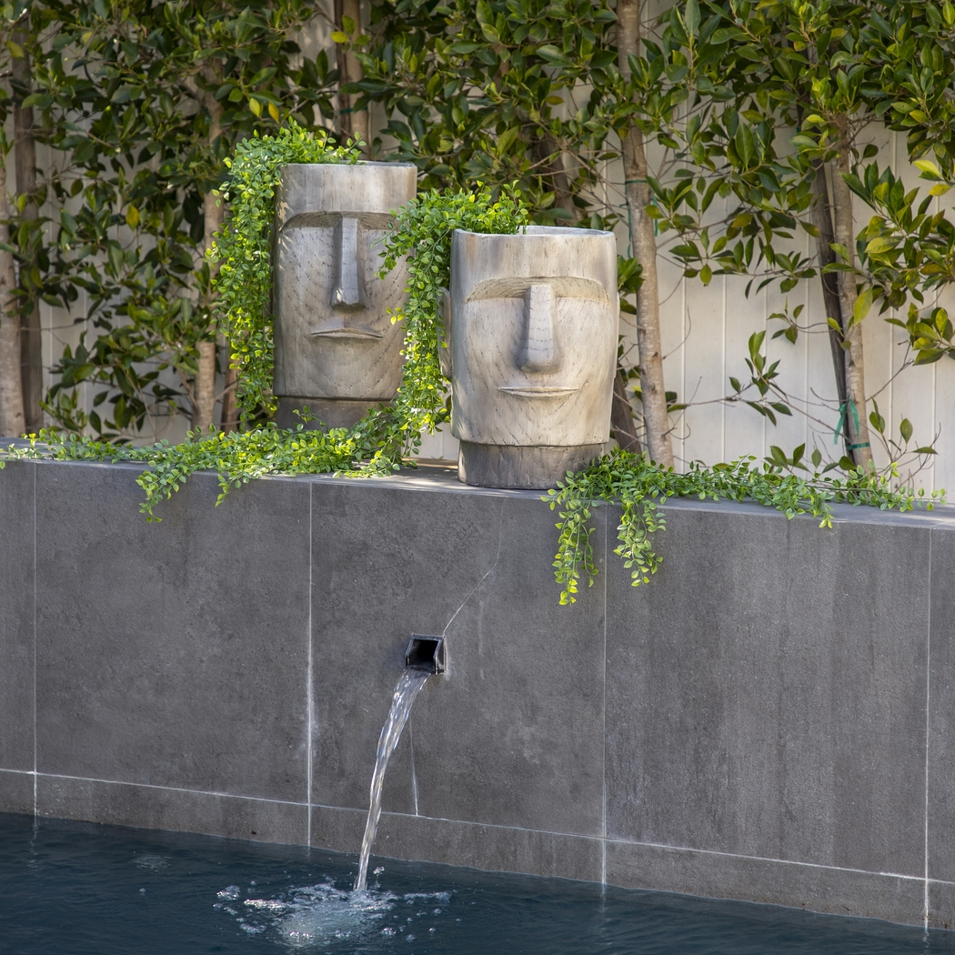 Tyrole Gray Large Planter - Thumbnail - Image 2