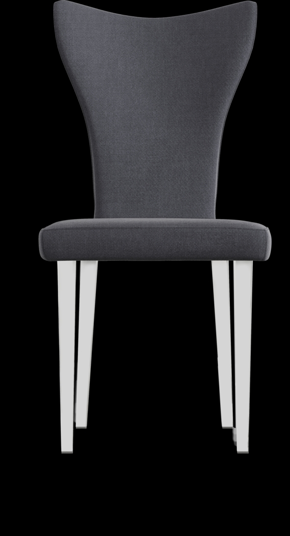 Tyron Charcoal Side Chair - Thumbnail - Image 2