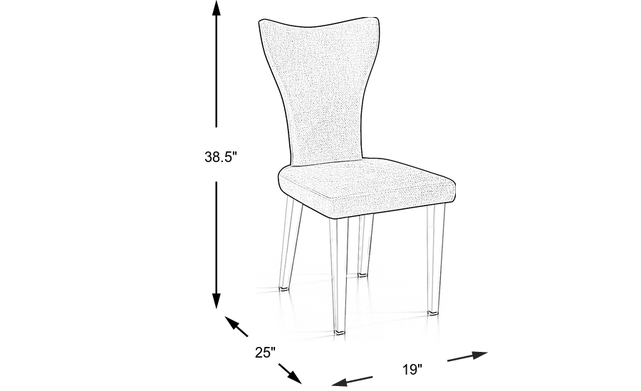 Dimension Image. Please refer to the Dimension Tab on this page for dimension details.