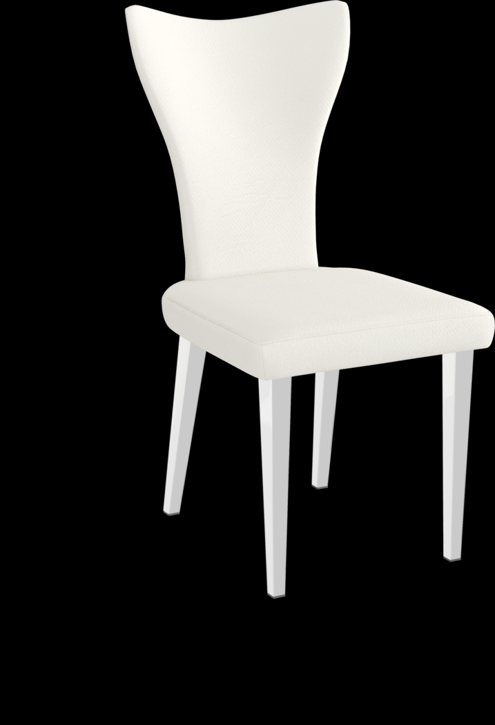 Pressley White 5 Pc Dining Room with Light Gray Chairs - Thumbnail - Image 4