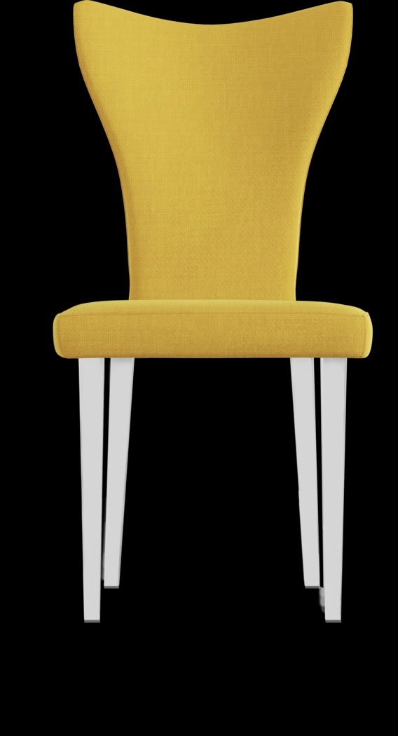 Tyron Yellow Side Chair - Thumbnail - Image 2