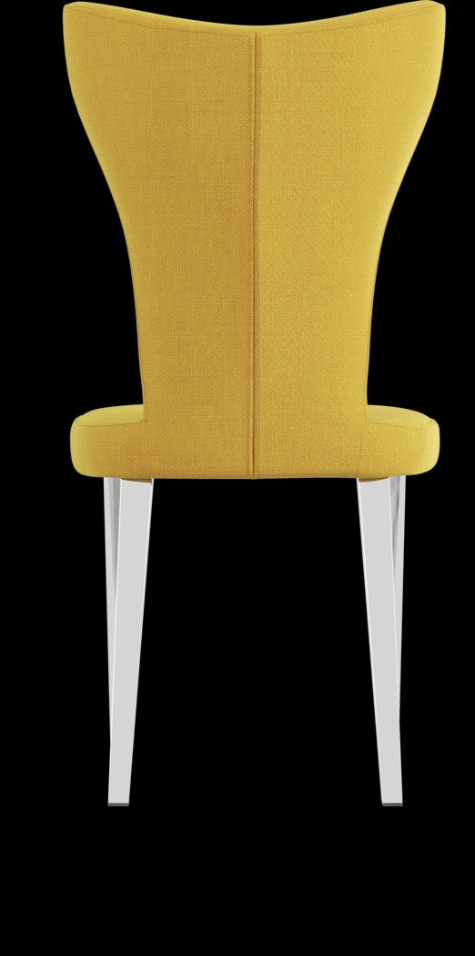Tyron Yellow Side Chair - Thumbnail - Image 3