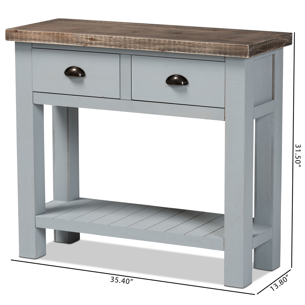 Tything Gray Console Table - Thumbnail - Image 8