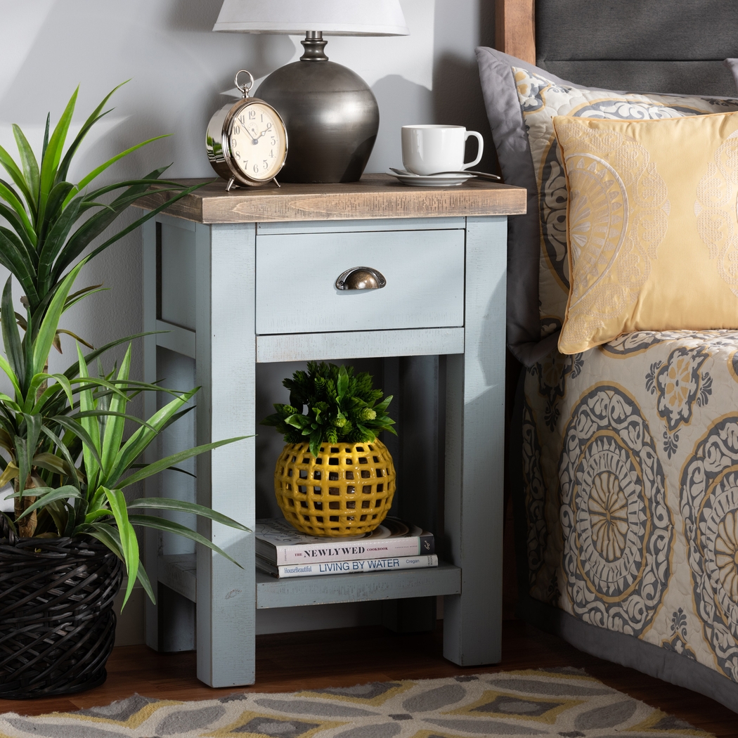 Tything Gray Nightstand - Thumbnail - Image 7