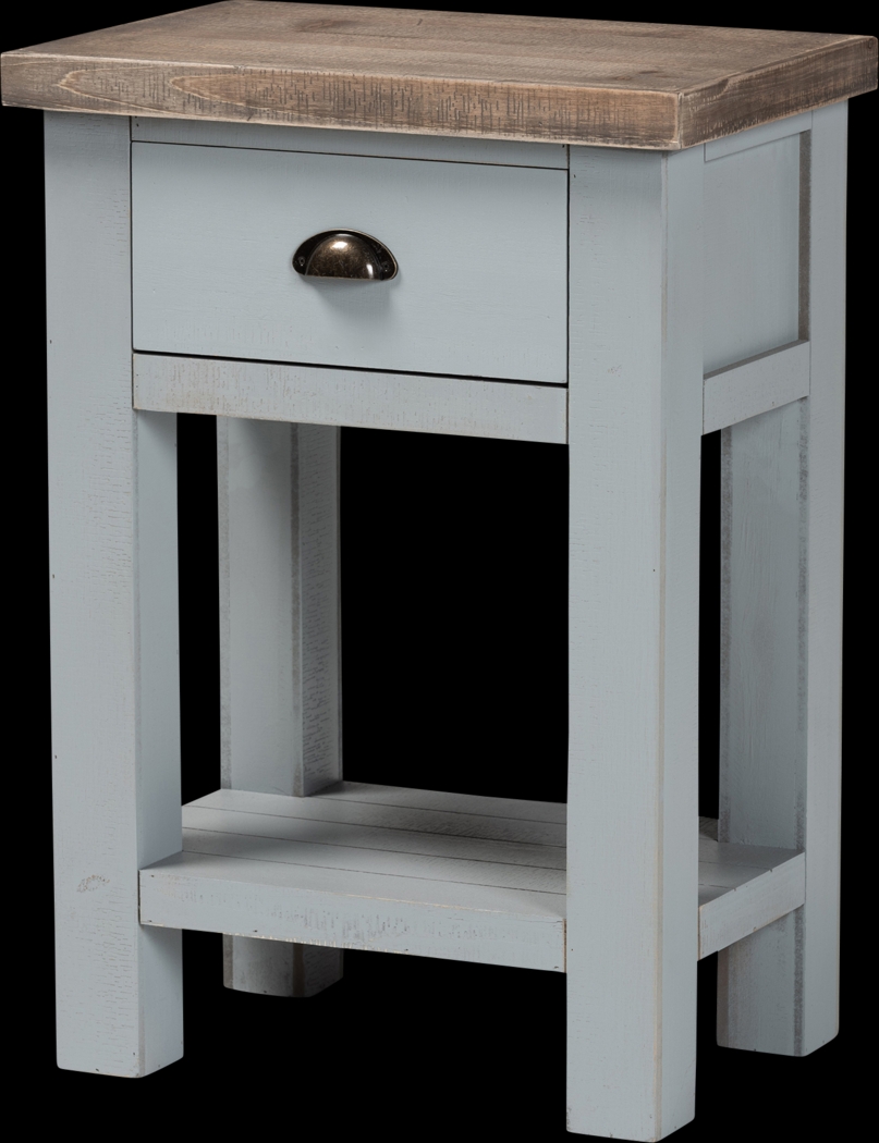 Tything Gray Nightstand - Thumbnail - Image 1