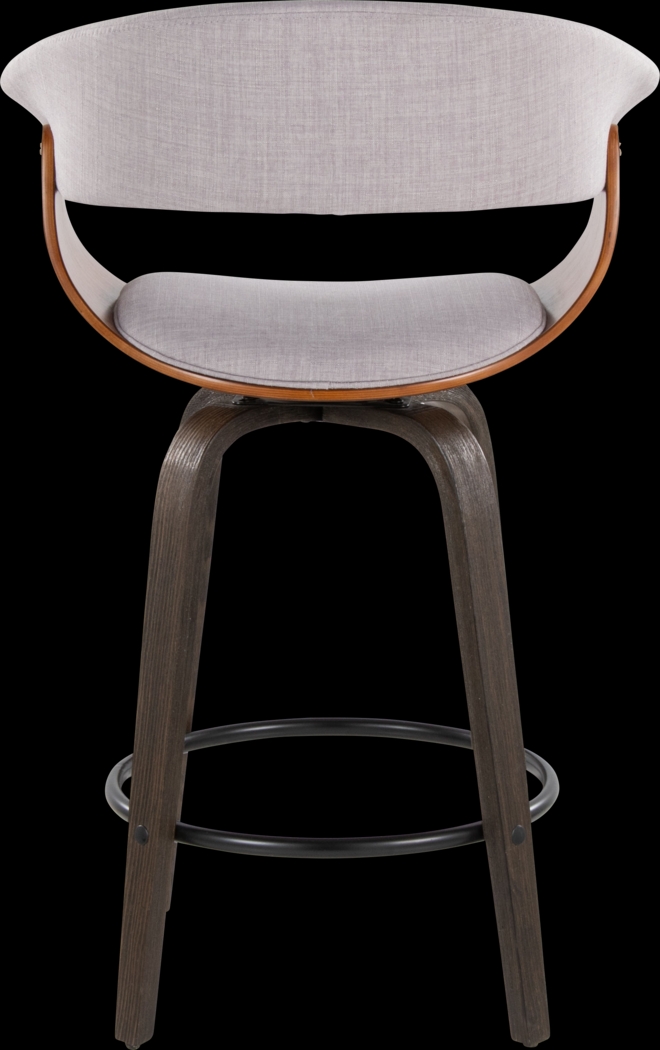 Uandi I Stone Swivel Counter Height Stool, Set of 2 - Thumbnail - Image 5