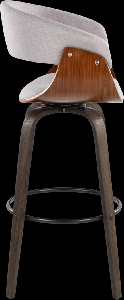 Uandi I Stone Swivel Counter Height Stool, Set of 2 - Thumbnail - Image 3