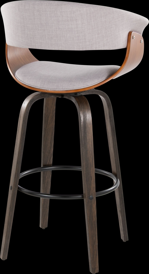 Uandi I Stone Swivel Counter Height Stool, Set of 2 - Thumbnail - Image 4