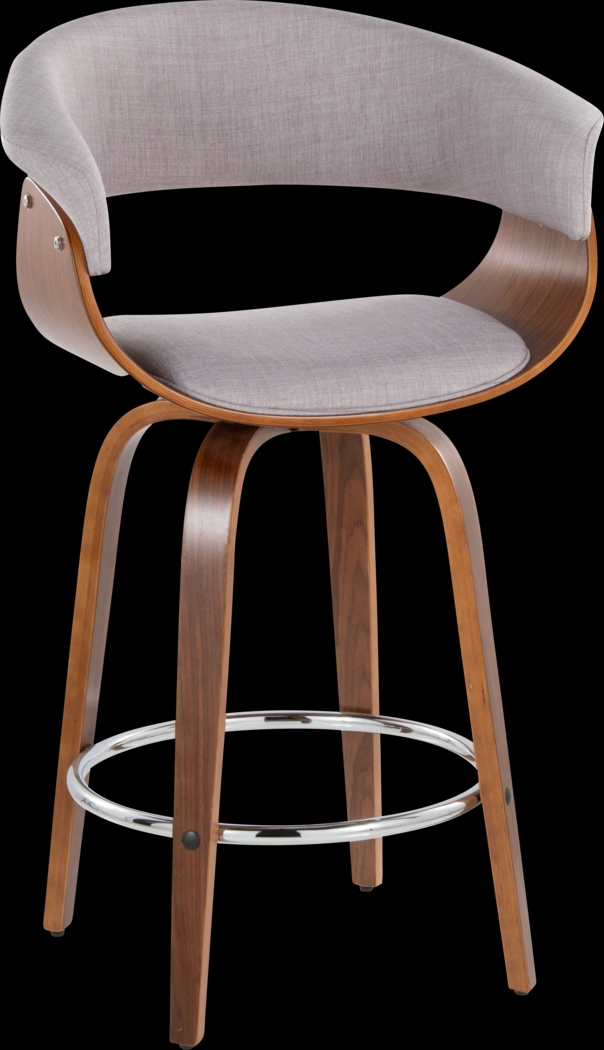 Uandi II Stone Swivel Counter Height Stool, Set of 2 - Thumbnail - Image 4