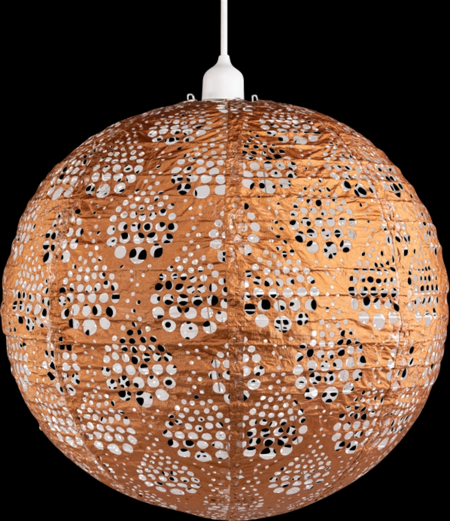 Uchenna Copper Outdoor Solar Lantern - Thumbnail - Image 1