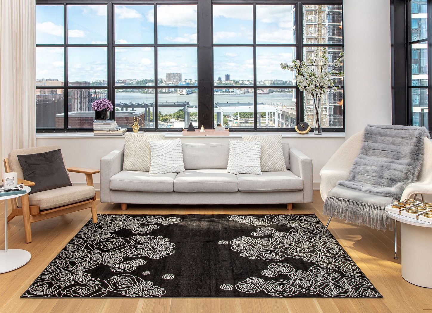 Udarin Black 8' x 10' Rug - Thumbnail - Image 2