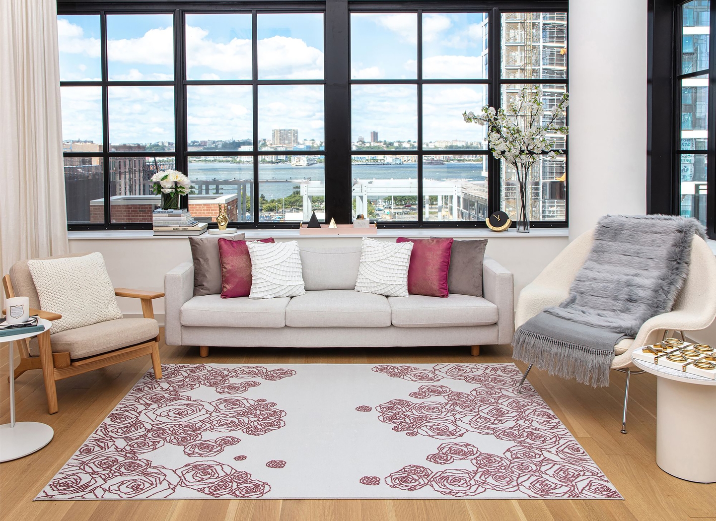 Udarin White 8' x 10' Rug - Thumbnail - Image 2