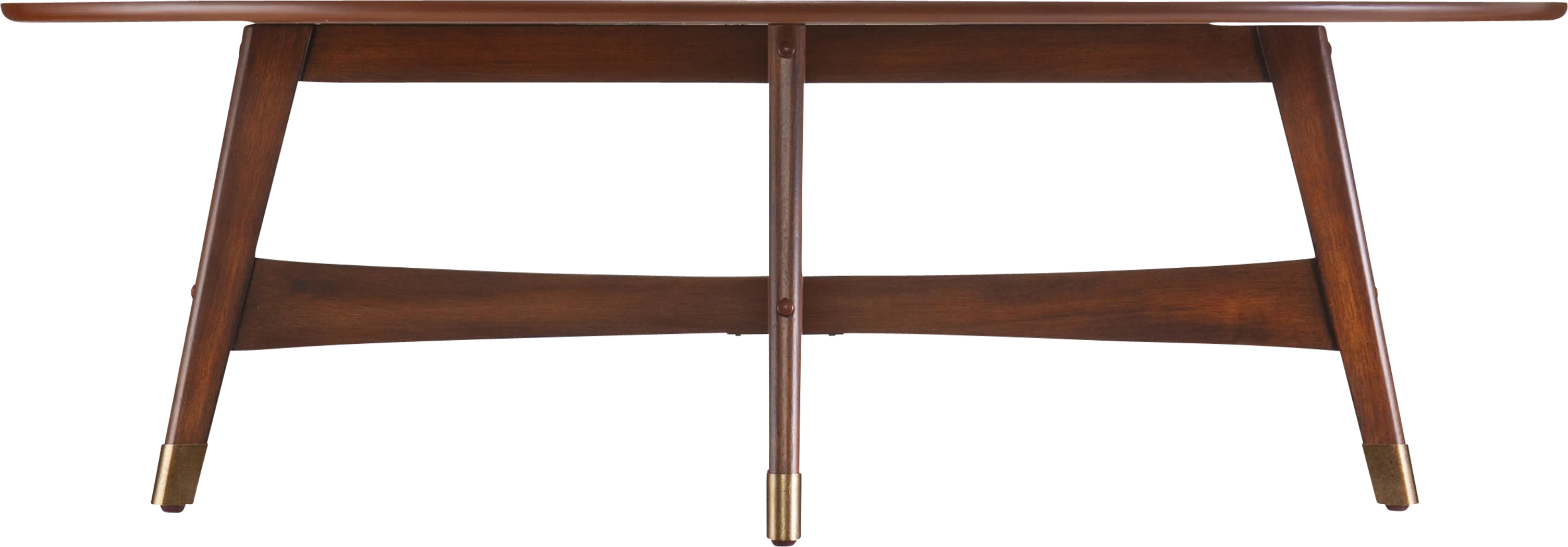 Uggan Brown Oval Cocktail Table - Thumbnail - Image 5