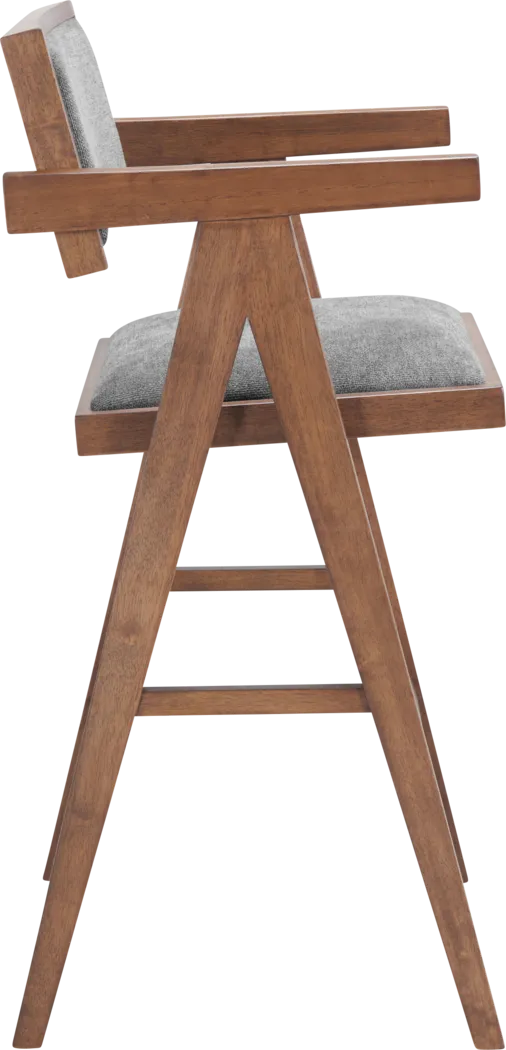 Uhadha Gray Bar Stool, Set of 2 - Thumbnail - Image 5