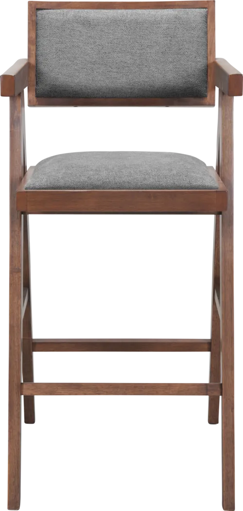 Uhadha Gray Bar Stool, Set of 2 - Thumbnail - Image 6