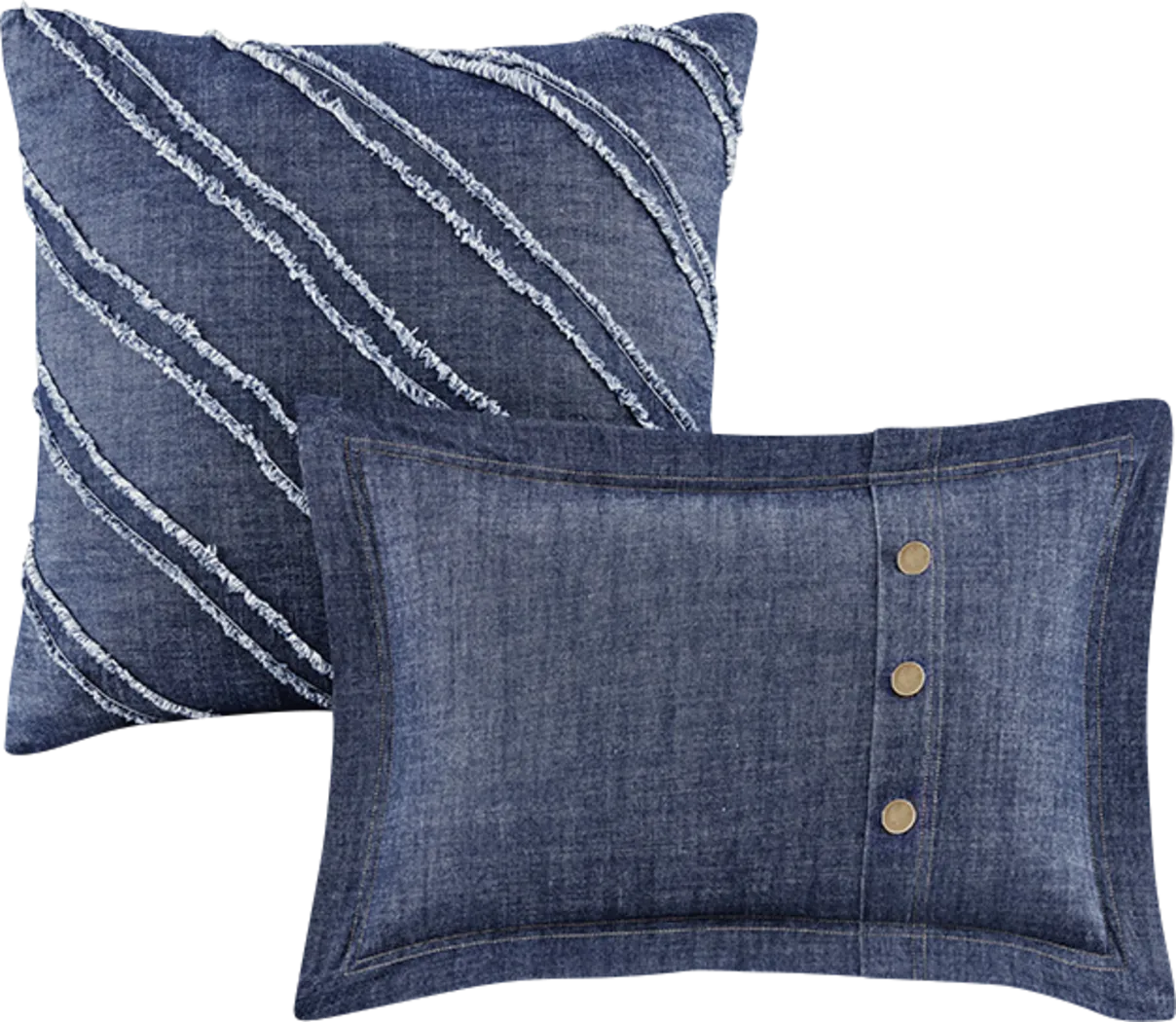 Ulloa Blue 5 Pc King/California King Comforter Set - Thumbnail - Image 3