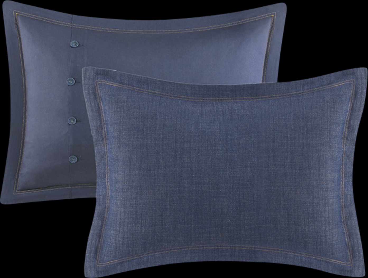 Ulloa Blue 5 Pc Queen Comforter Set - Thumbnail - Image 5