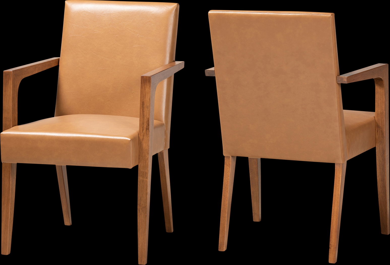 Ulloa Brown Accent Chair, Set of 2 - Thumbnail - Image 1